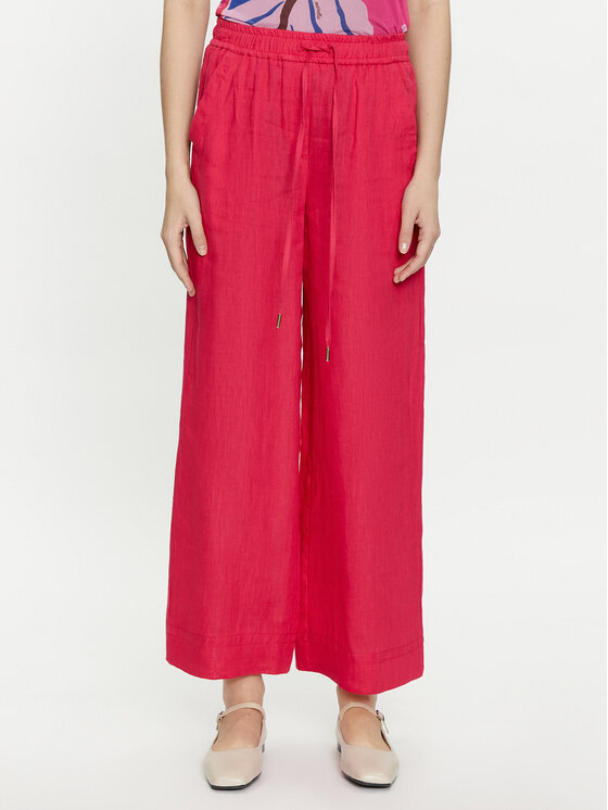 Marella Spodnie materiałowe Apogeo 2413131084 Różowy Relaxed Fit