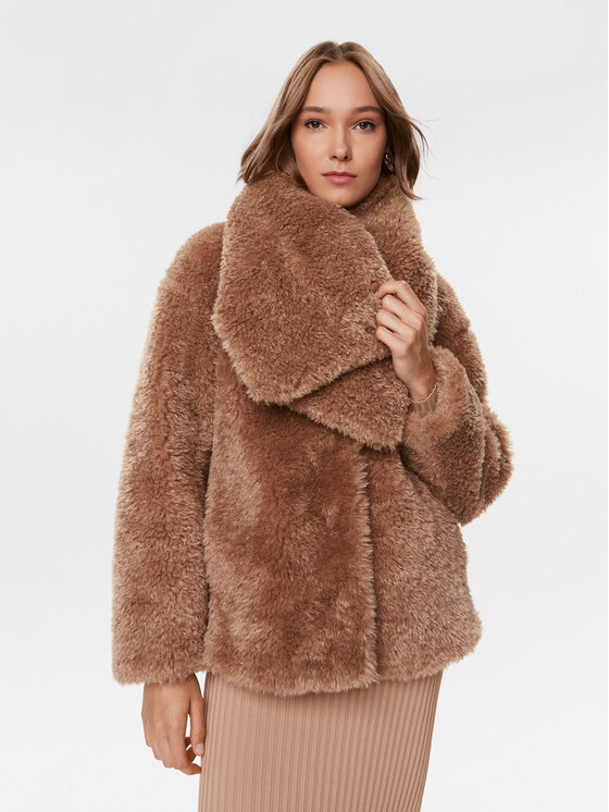 Guess Futro W3BL76 WEYQ0 Brązowy Regular Fit