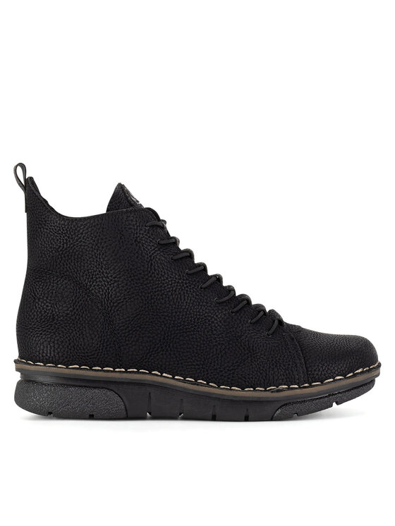 Rieker Botki 73333-00 Czarny