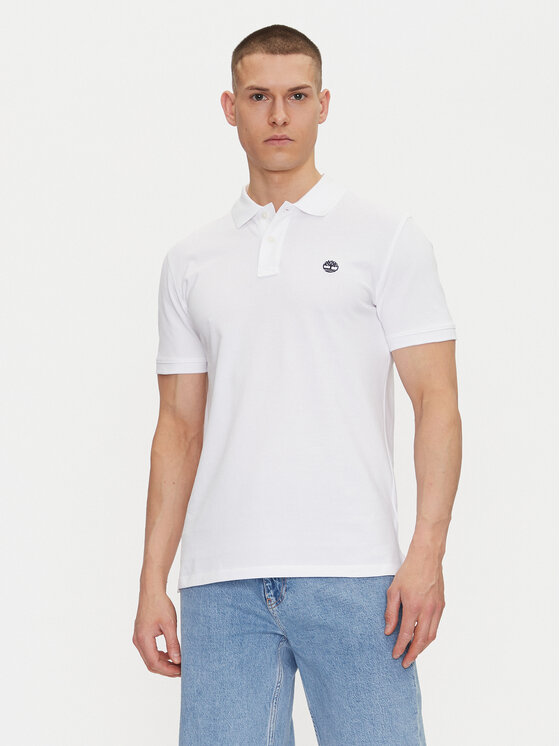 Timberland Polo TB0A6VDP Biały Regular Fit