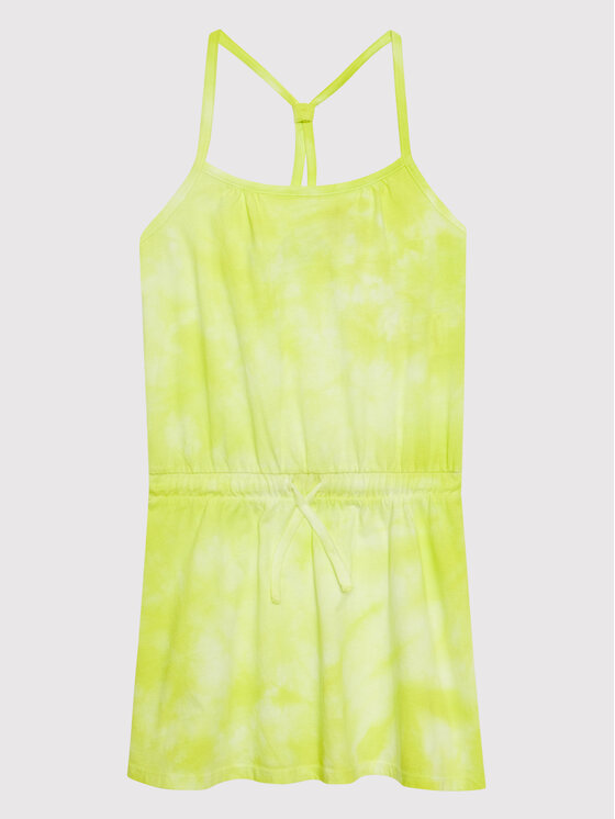 United Colors Of Benetton Sukienka letnia 3085CV004 Żółty Regular Fit