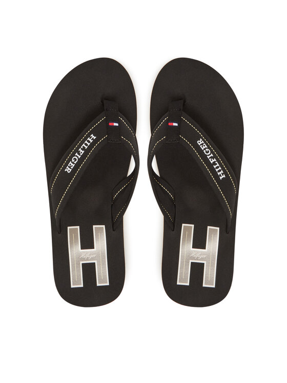 Tommy Hilfiger Japonki Hilfiger H Padded Beach Sandal FM0FM05536 Czarny