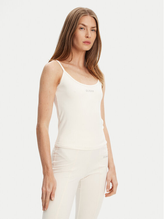 Guess Top V5RP09 KCD02 Écru Regular Fit