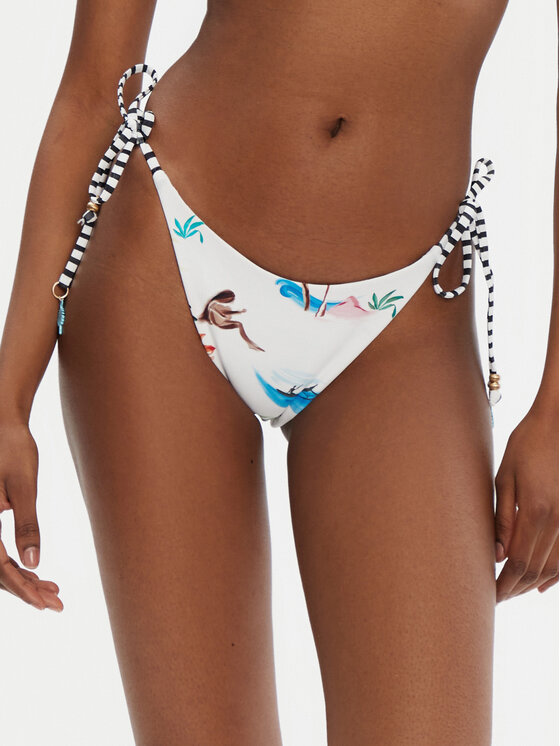 Seafolly Dół od bikini Isla Palm 40706-216 Biały