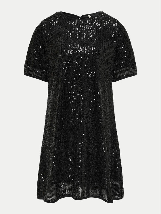 Kids ONLY Sukienka elegancka 15338538 Czarny Loose Fit