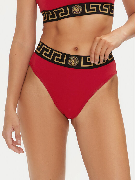 Versace Figi klasyczne z wysokim stanem AUD01050 1A10011 Czerwony