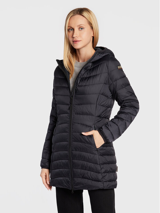 Napapijri Kurtka przejściowa Aerons NP0A4GKP Czarny Slim Fit