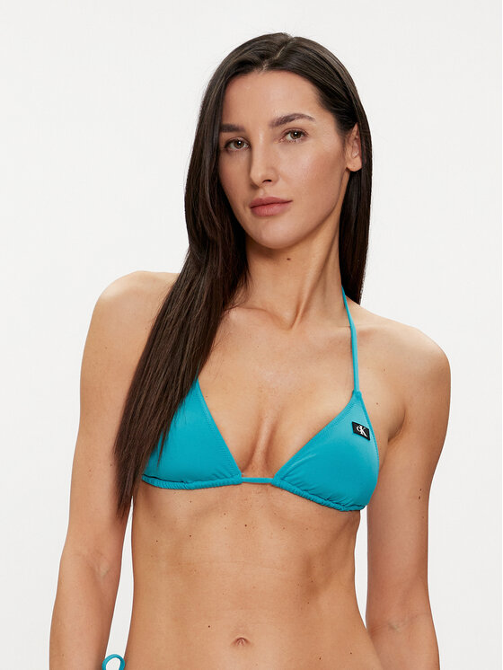 Calvin Klein Swimwear Góra od bikini KW0KW02343 Niebieski