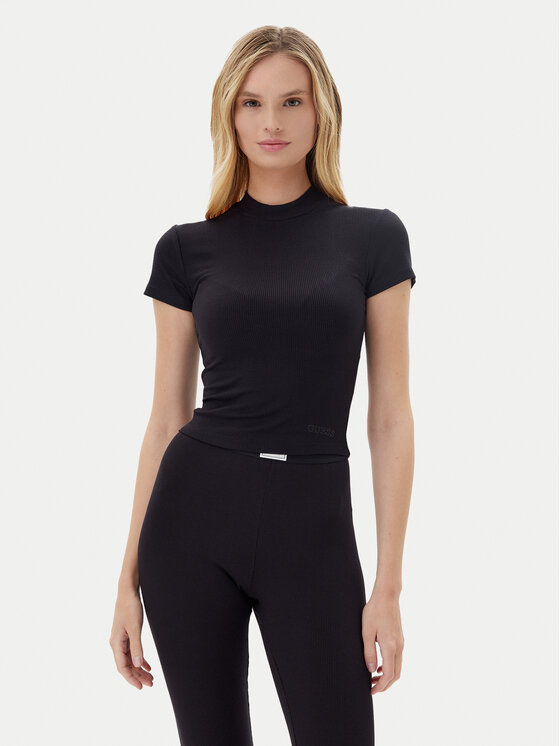 Guess T-Shirt O5GP04 KCDA2 Czarny Slim Fit