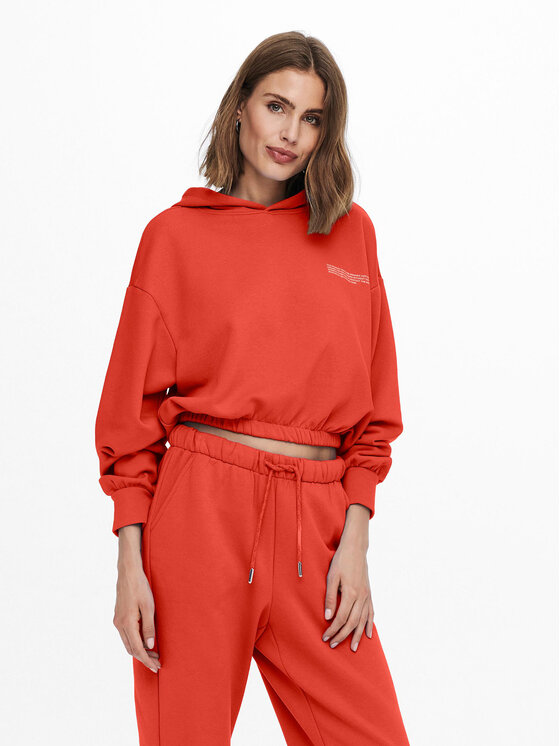 ONLY Bluza 15239888 Pomarańczowy Regular Fit