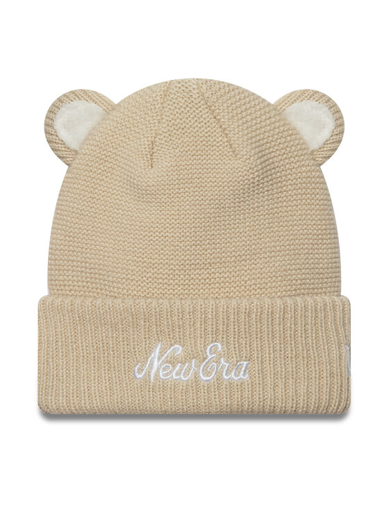 New Era Czapka Teddy Bear Ears Cuff Knit Beanie 60580874 Beżowy