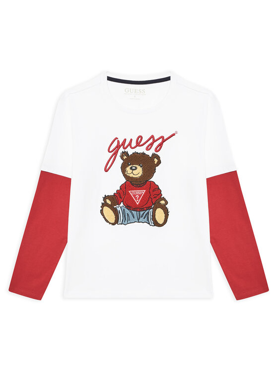 Guess Bluzka L4BI13 I3Z14 Biały Regular Fit