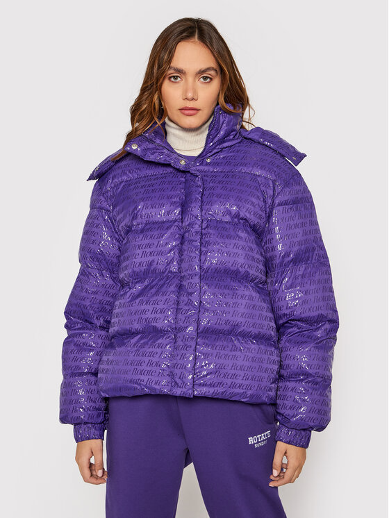 ROTATE Kurtka zimowa Tina RT784 Fioletowy Oversize