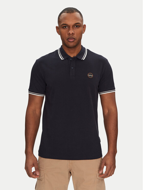 Napapijri Polo E-Macas NP0A4ID51761 Granatowy Regular Fit