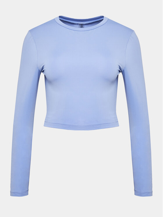 Roxy Top Bold Moves Ls Kttp ERJKT04067 Niebieski Slim Fit