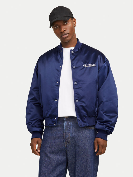 Jack&Jones Kurtka bomber Boston 12272869 Niebieski Regular Fit
