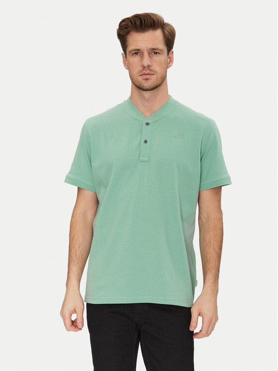 Blend Polo 20717858 Zielony Regular Fit