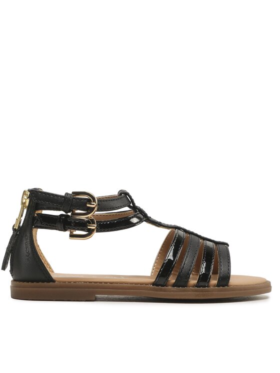 Geox Sandały J Sandal Karly Girl J7235D05402C9999 S Czarny