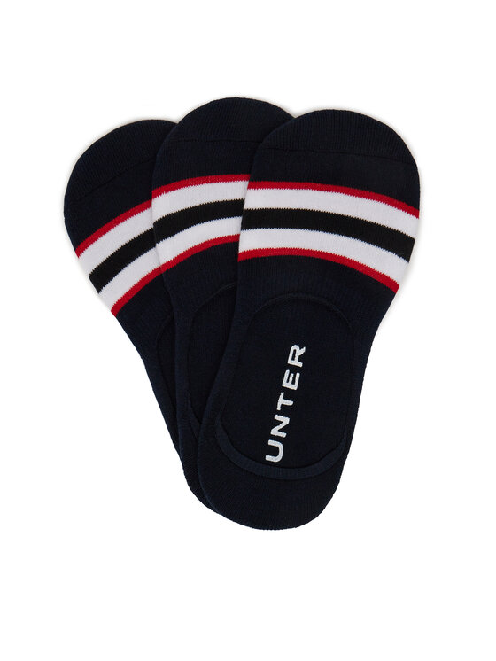 Hunter Skarpety AS_HUNTER_03S_SS25 (3-PACK) Granatowy