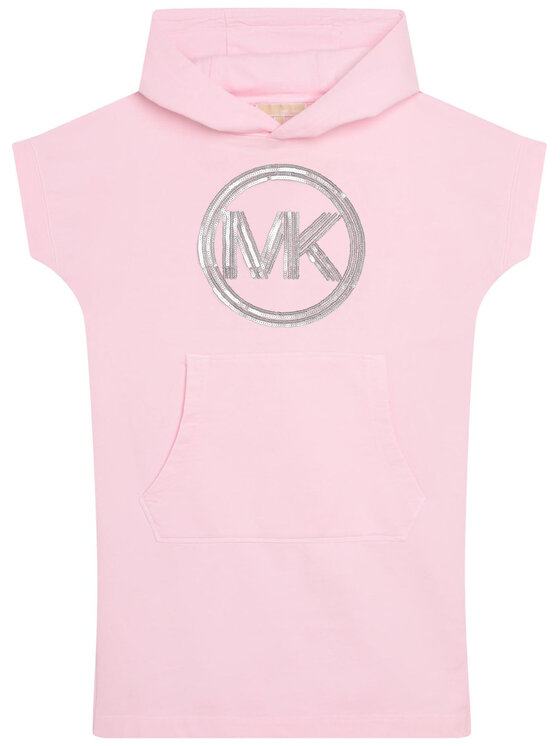 MICHAEL KORS KIDS Sukienka dzianinowa R12140 S Różowy Regular Fit