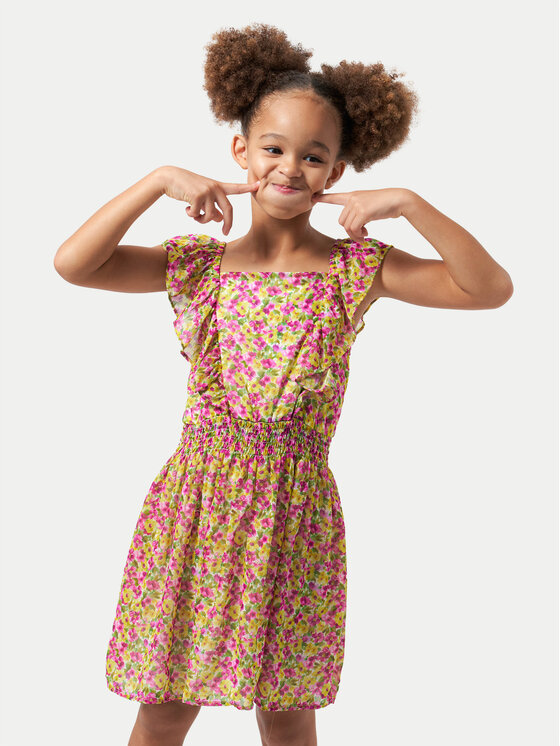 Mayoral Sukienka letnia 6947 Kolorowy Regular Fit