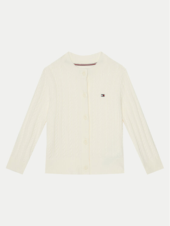 Tommy Hilfiger Kardigan KG0KG08282 M Beżowy Regular Fit