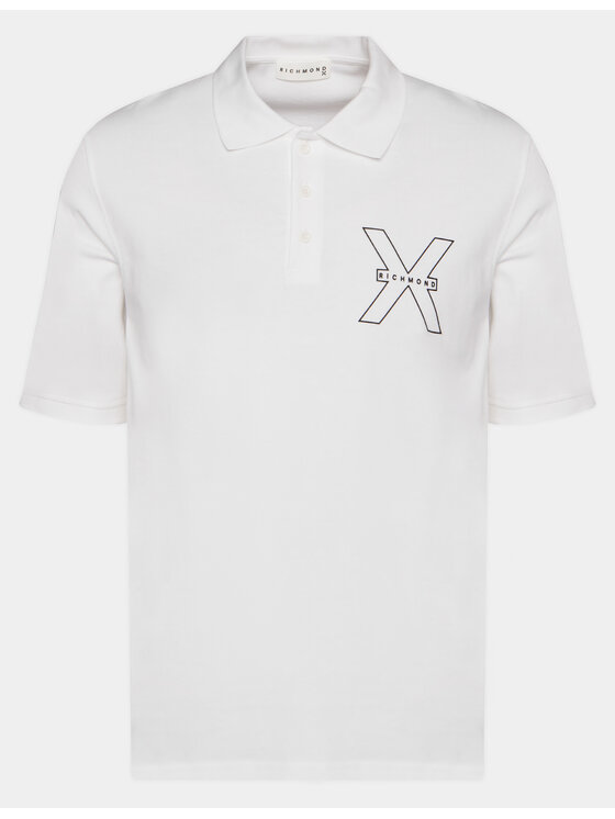 Richmond X Polo Lisi UMP24207PO Biały Regular Fit