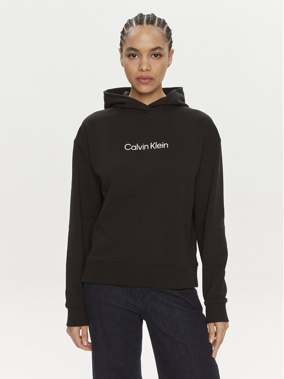 Calvin Klein Bluza Hero Logo K20K205449 Czarny Regular Fit