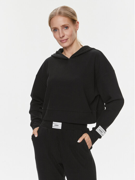 Guess Bluza Aislin V4RQ00 KC2T0 Czarny Regular Fit