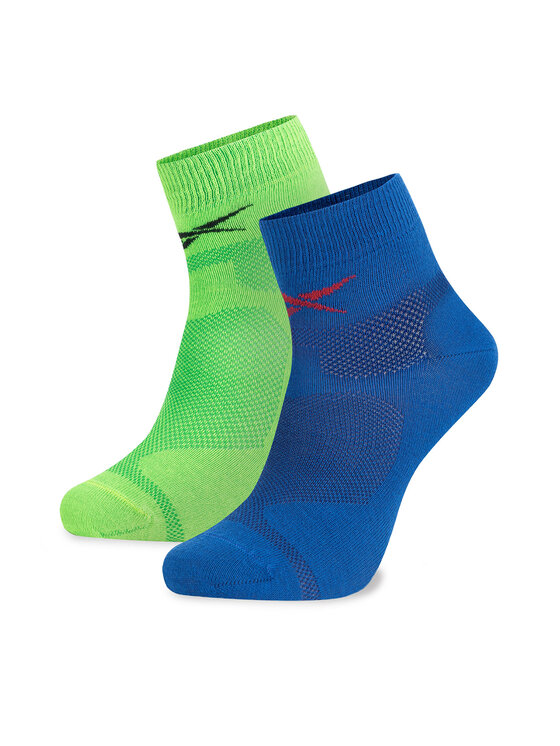 Reebok Zestaw 2 par niskich skarpet unisex R0403-SS24 (2-pack) Niebieski