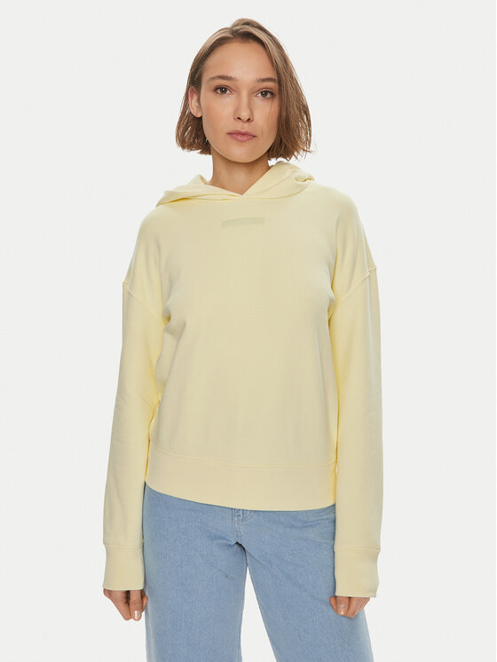 Calvin Klein Bluza Micro Logo K20K206631 Żółty Regular Fit