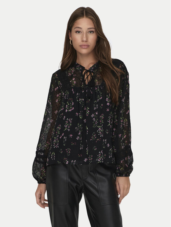 ONLY Koszula Tessa 15303600 Czarny Regular Fit