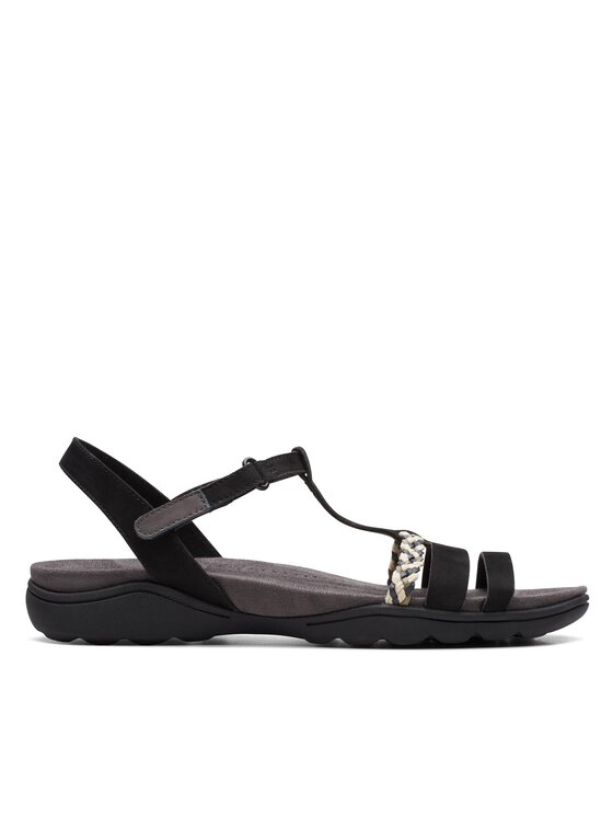 Clarks Sandały Amanda Tealite 26171125 Czarny