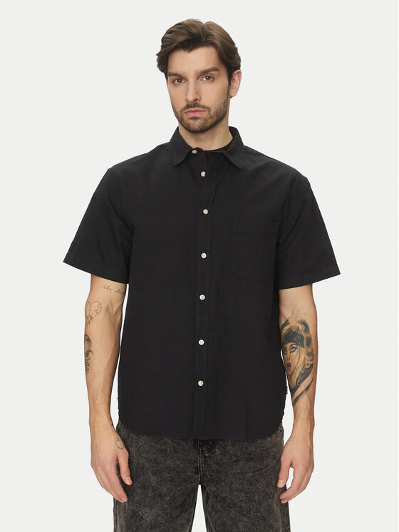 Vans Koszula Lawson Solid VN000M13 Czarny Regular Fit