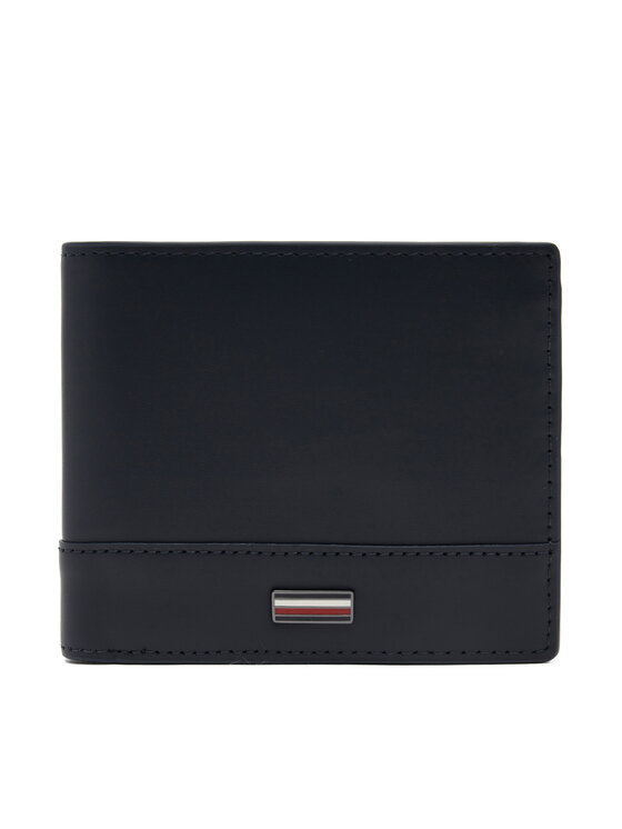 Tommy Hilfiger Duży Portfel Męski Th Corp Cc Flap And Coin AM0AM13246 Granatowy