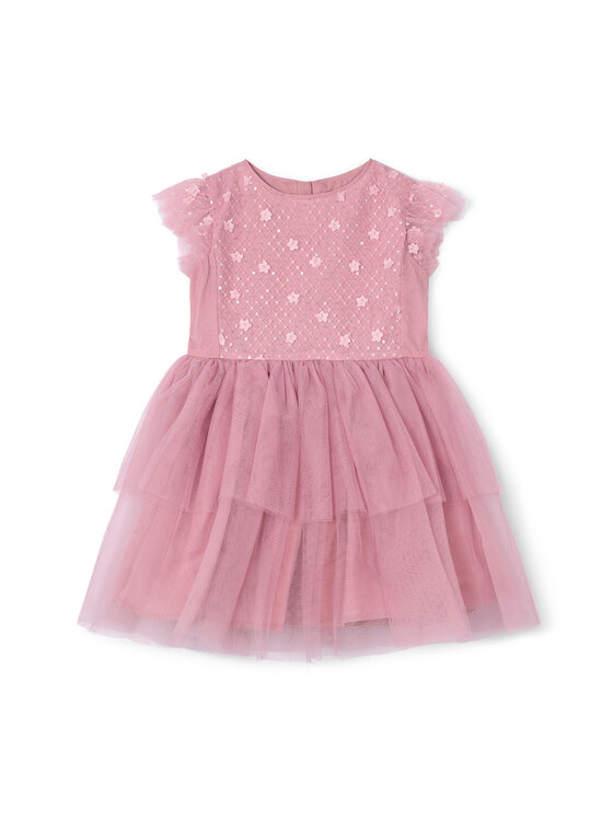 Mayoral Sukienka elegancka 3914 Różowy Regular Fit