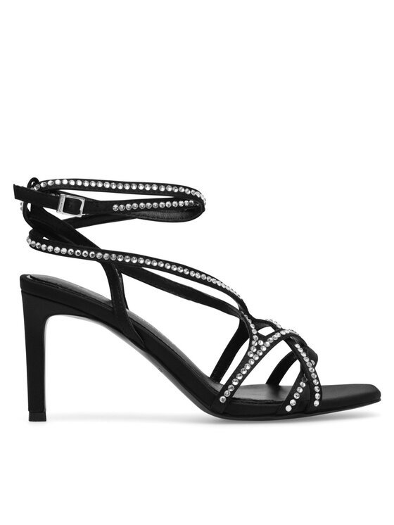 Eva Minge Sandały Faenza-20167-68-1 Czarny