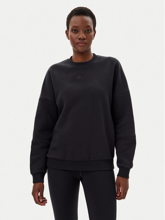 Reebok Bluza 100075359 139-18-00 Czarny Oversize