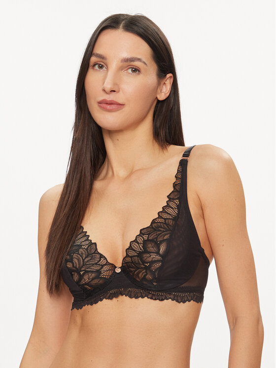 Wonderbra Biustonosz z fiszbiną WB000ARH Czarny