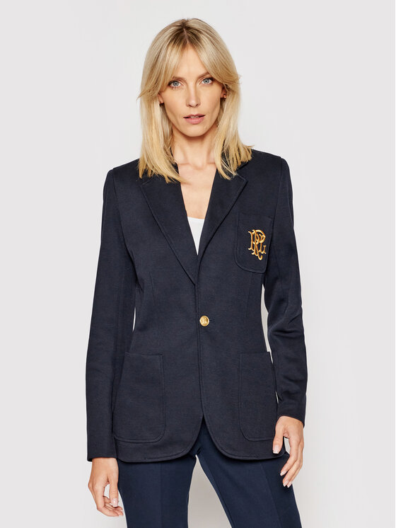 Polo Ralph Lauren Marynarka Blz 211795348002 Granatowy Slim Fit
