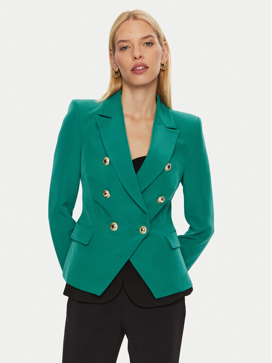 Rinascimento Marynarka CFC0119987003 Zielony Regular Fit