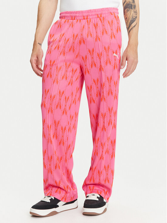 Puma Spodnie dresowe The NeverWorn V T7 631492 Różowy Regular Fit