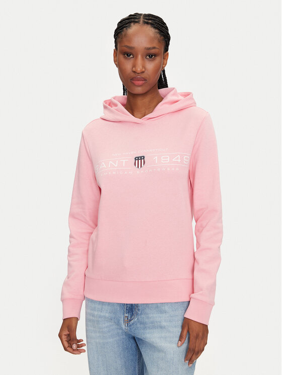 Gant Bluza 4200292 Różowy Regular Fit