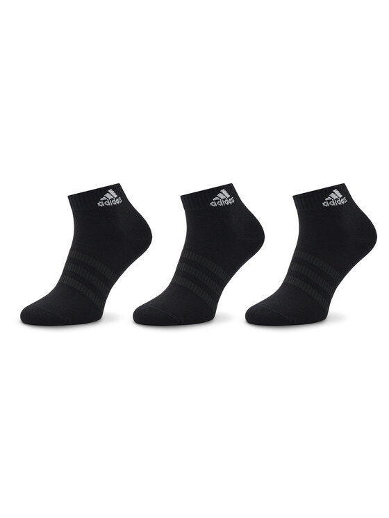 adidas Zestaw 3 par niskich skarpet unisex Thin and Light Ankle Socks 3 Pairs IC1282 Czarny