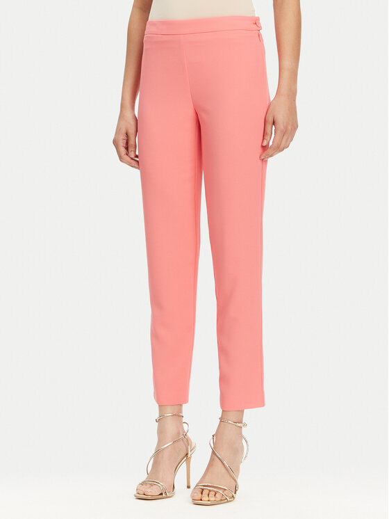 Patrizia Pepe Spodnie materiałowe 2P1683 A411 Koralowy Regular Fit