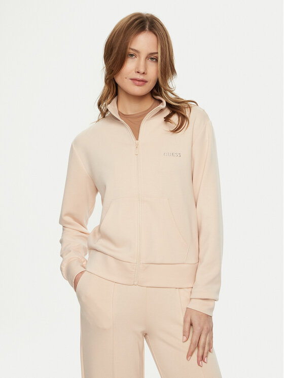 Guess Bluza V5RQ17 KCOB2 Beżowy Regular Fit