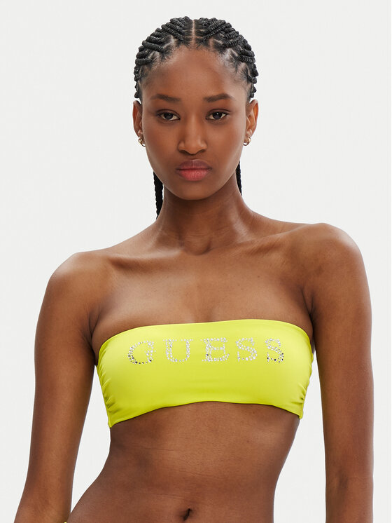 Guess Góra od bikini E5GJ56 LY00K Żółty
