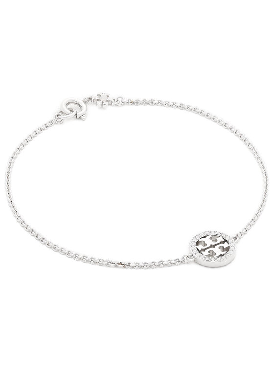 Tory Burch Bransoletka Miller Pave Chain Bracelet Tory 80997 Srebrny