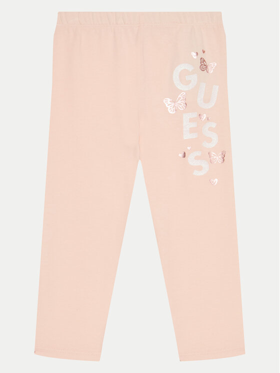 Guess Legginsy K5RB02 J1314 Koralowy Slim Fit