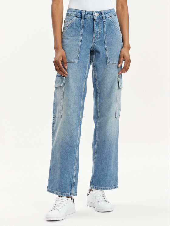 Tommy Jeans Jeansy Sophie DW0DW17553 Niebieski Straight Fit